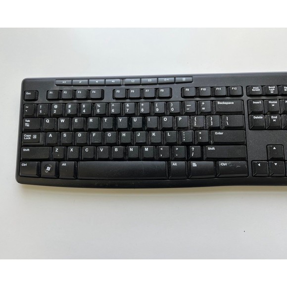 Logitech Black PC Computer Wireless Keyboard Model K260 Christmas Gift - Picture 3 of 4